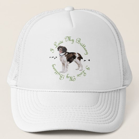 I Liebe My Brittany Truckerkappe (Vorderseite)