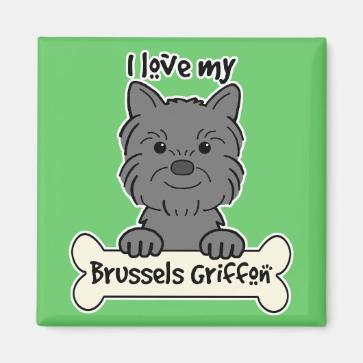 I Liebe My Brussels Griffon Magnet (Vorne)