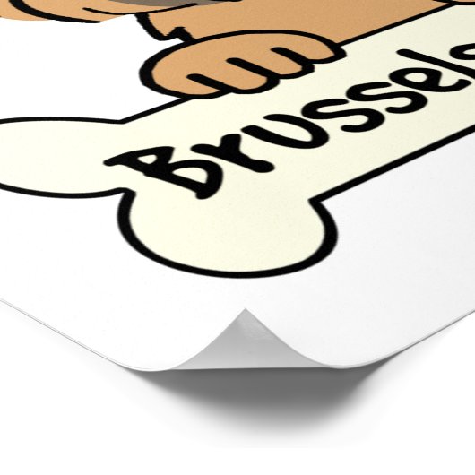 I Liebe My Brussels Griffon Poster (Ecke)