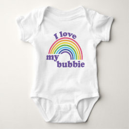 I Liebe My Bubbie - Niedlicher Regenbogen Baby Strampler