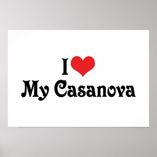 I Liebe My Casanova Poster (Vorne)