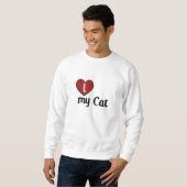 I Liebe My Cat 2 Sweatshirt (Vorne ganz)