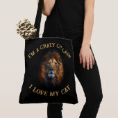 "I Liebe My Cat" Fun Individuelle Name Große Tote Tasche (Von Nahem)