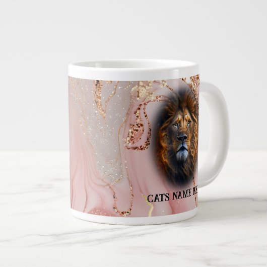 "I Liebe My Cat" Marble & Lion für die Tasse "Cust (Vorderseite Rechts)