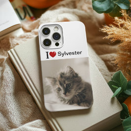 I Liebe My Cat personalisiert Foto Case-Mate iPhone Hülle