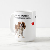 I Liebe My Cavalier King Charles Spaniel Kaffeetasse (Vorderseite Links)