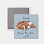I Liebe My Cavalier King Charles Spaniel Magnet (Vorderseite/Rückseite)