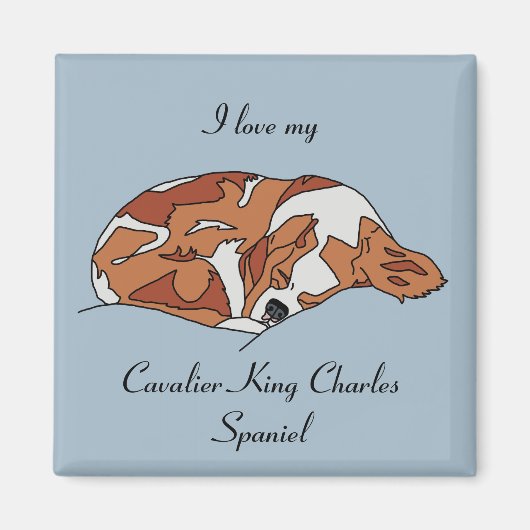 I Liebe My Cavalier King Charles Spaniel Magnet (Vorne)