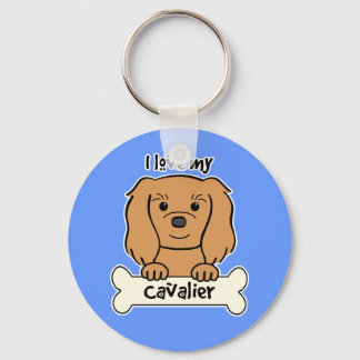 I Liebe My Cavalier King Charles Spaniel Schlüsselanhänger