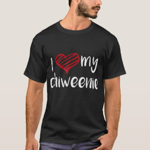 I Liebe My Chiweenie Dog Lover T-Shirt