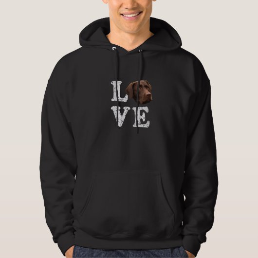 I Liebe My Chocolate Labrador Labrador Retriever D Hoodie (Vorderseite)