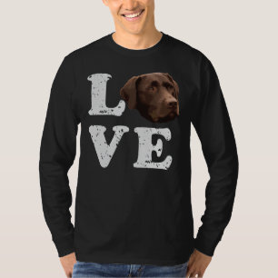 I Liebe My Chocolate Labrador Labrador Retriever D T-Shirt
