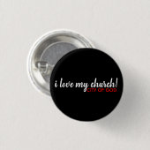 I Liebe my Church Button (Vorne & Hinten)