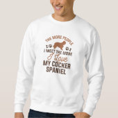 I Liebe My Cocker Spanel Sweatshirt (Vorderseite)