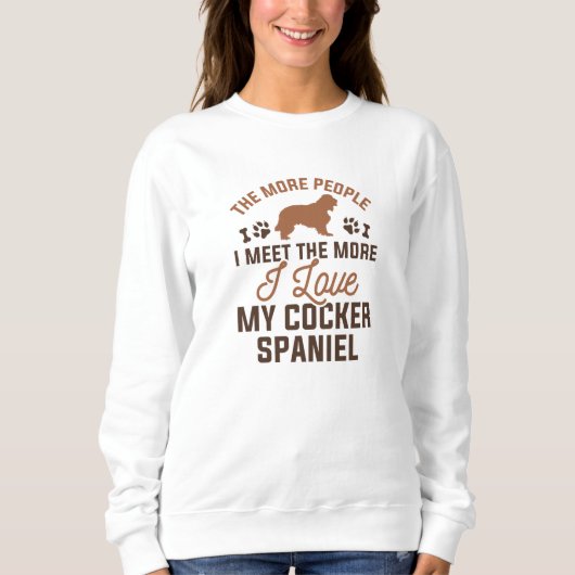 I Liebe My Cocker Spanel Sweatshirt (Vorderseite)