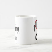 I Liebe My Collie Niedlich Red Heart Dog Foto Kaffeetasse (Mittel)
