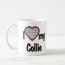 I Liebe My Collie Niedlich Red Heart Dog Foto Kaffeetasse