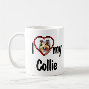 I Liebe My Collie Niedlich Red Heart Dog Foto Kaffeetasse