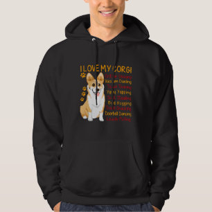 I Liebe My Corgi Funny Corgis Hund Mama Vater Haus Hoodie
