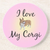 I Liebe My Corgi Untersetzer (Vorne)