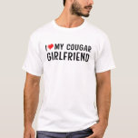 I Liebe My Cougar Girlfriend Heart Birthday GF T-Shirt<br><div class="desc">i Liebe meine Freundin,  das Herz,  die Freundin,  das Design der Freundin,  die Freundin,  die Freundin,  das Sprichwort,  die Liebe meine Freundin,  das Zitat meiner Freundin,  die Liebe,  die Liebe meine Freundin lustig,  das Paar, Ehefrau, Valentine, Valentinstag, Romantik, Beziehung</div>