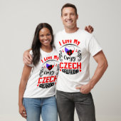 I Liebe My Crazy Czech Girlfriend Valentine T-Shirt (Unisex)