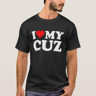 I Liebe My Cuz Heart Funny Vater Vatertag T-Shirt