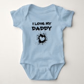 I Liebe My Daddy - Baby Body, baby gift, baby Baby Strampler (Vorderseite)