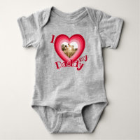 I Liebe My Daddy Heart Foto Personalize Name Girls