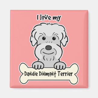 I Liebe My Dandie Dinmont Terrier Magnet