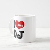 I Liebe My DJ Kaffeetasse (Vorderseite Links)