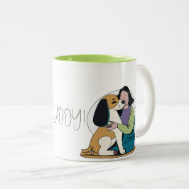 I Liebe My Dog - Female Edition 3 Zweifarbige Tasse