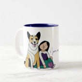 I Liebe My Dog - Female Edition 4 Zweifarbige Tasse (Vorderseite Links)