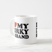 I Liebe My Dorky Husband Kaffeetasse (Vorderseite Links)