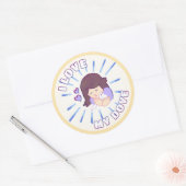 "I Liebe My Dove" Papieraufkleber Runder Aufkleber (Umschlag)