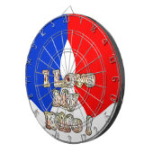 "I Liebe My Ehefrau" Art Print Dartscheibe (Vorderseite rechts)