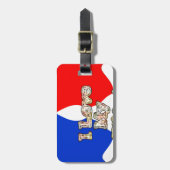 "I Liebe My Ehefrau" Art Print Gepäckanhänger (Vorderseite vertikal)