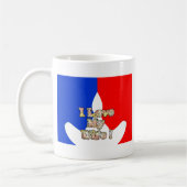 "I Liebe My Ehefrau" Art Print Kaffeetasse (Links)