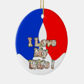 "I Liebe My Ehefrau" Art Print Keramik Ornament (Rechts)