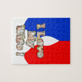 "I Liebe My Ehefrau" Art Print Puzzle (Horizontal)