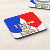 "I Liebe My Ehefrau" Art Print Untersetzer (Linke Seite)