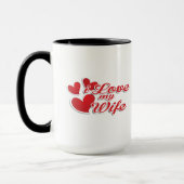 "I Liebe My Ehefrau" Tasse, Herzdesign Tasse (Links)