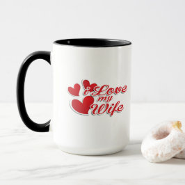 "I Liebe My Ehefrau" Tasse, Herzdesign Tasse