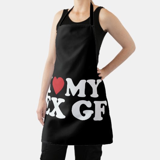 I Liebe My Ex Girlfriend I Heart Groovy Schürze (InSitu)