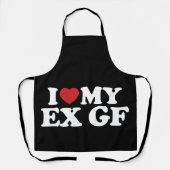I Liebe My Ex Girlfriend I Heart Groovy Schürze (Vorderseite)
