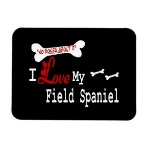 I Liebe My Field Spanel Magnet
