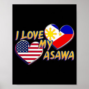 I Liebe My Filipina Ehefrau American Filipino Asaw Poster