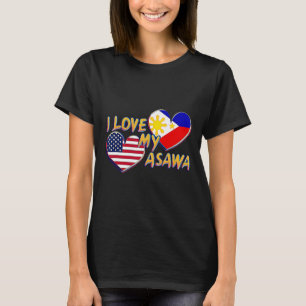 I Liebe My Filipina Ehefrau American Filipino Asaw T-Shirt