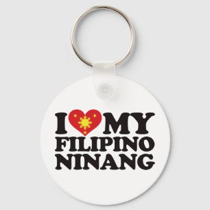 I Liebe My Filipino Ninang Schlüsselanhänger