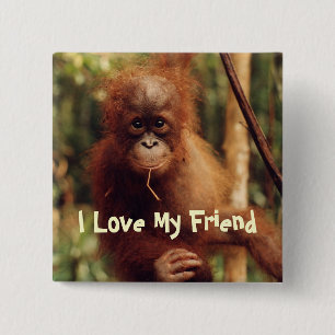 I Liebe My Friend Button